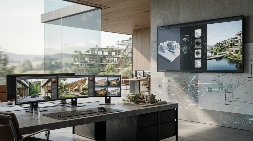 visualizacion arquitectonica con inteligencia artificial
